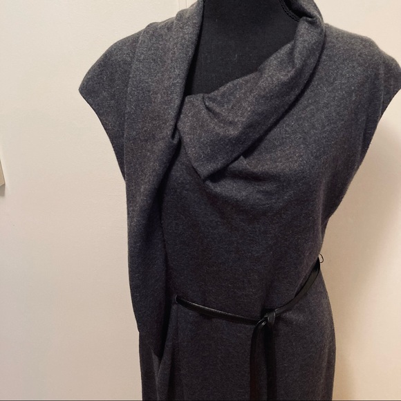 Lafayette 148 New York Sheath Gray Wool Dress size 6 - Picture 2 of 9